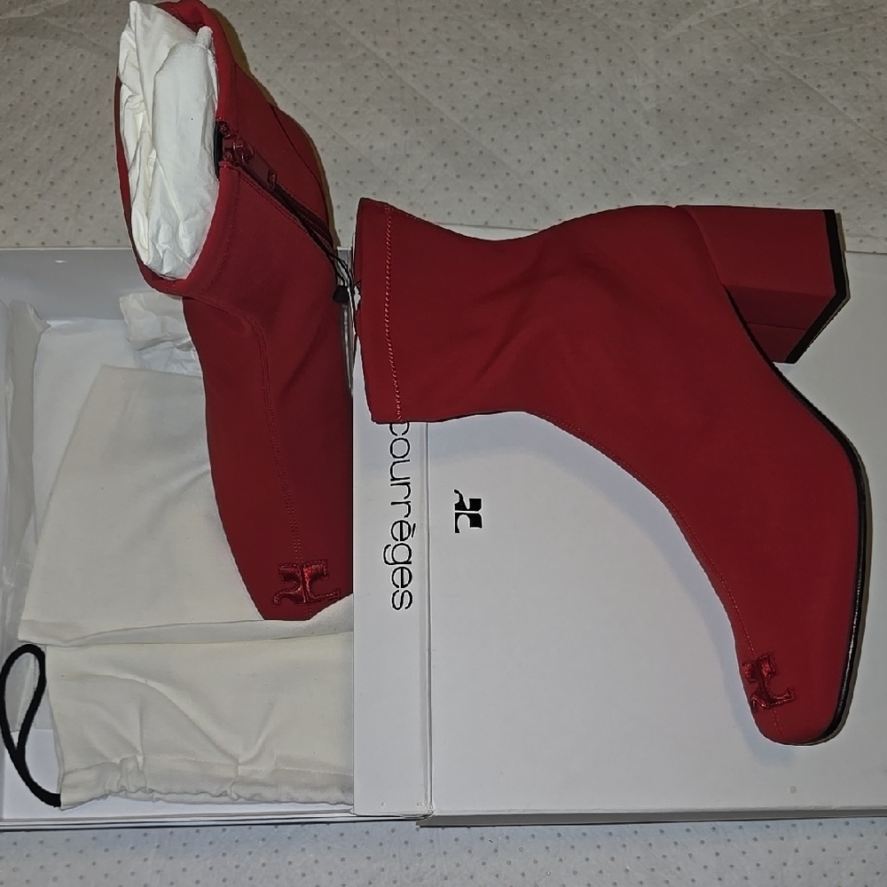 Red Ankle Boots - Elegant Designer Footwear